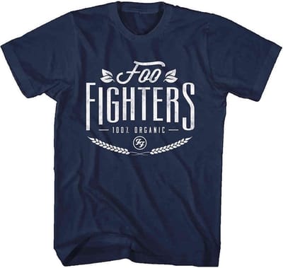 Foo Fighters - 100% Organic Heren T-shirt - XL - Blauw