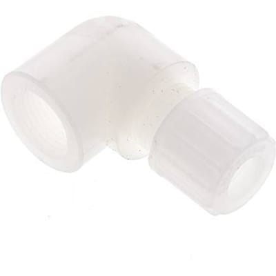 10x8mm & G3/8'' PVDF L-Vorm Knelfitting Binnendraad 10bar