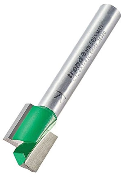 Rechte frees 2-fluit 12,7 mm snijdiameter voor nauwkeurige routing