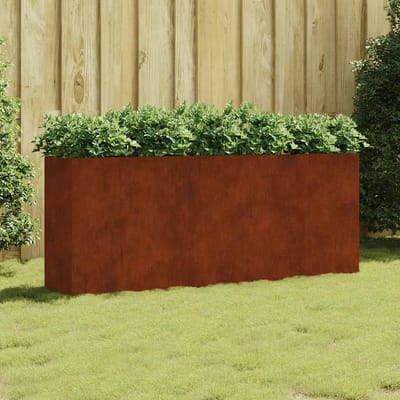 vidaXL - Plantenbak - verhoogd - 200x40x80 - cm - cortenstaal