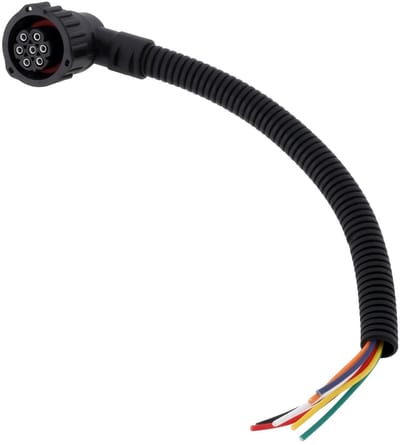 Cosensi - Dailygoods - 7-pins Ronde DIN Achterlichtconnector Kabel voor Vrachtwagens