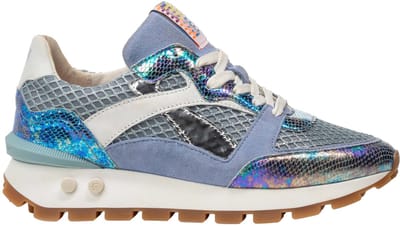 Floris van Bommel - BLOKKI 07.07 - Lage sneakersDames sneakers - Kleur: Blauw - Maat: 43