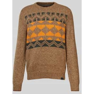 Gebreide pullover met ronde hals