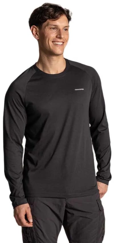 Craghoppers Nosilife Nour T-shirt Met Lange Mouwen Zwart M Man