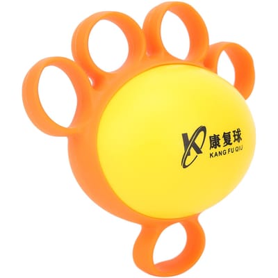 Balle d'exercice pour les doigts Spasme des doigts Force musculaire de la main Entraînement physique Balle à presser Orange orange