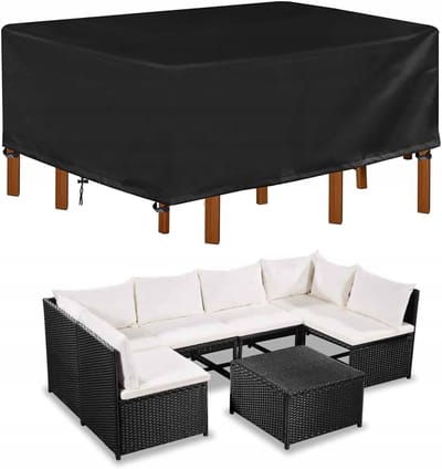 Merkloos Tuinmeubelhoes Waterdicht 250x210x90cm Zwart