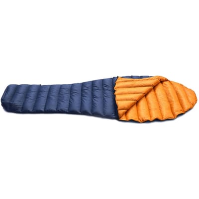 Sac de Couchage en Duvet Ultraléger Sac de Couchage de Camping pour Adultes 90% Duvet de Canard FP800+ pour 5 10 degrés C Camping blue