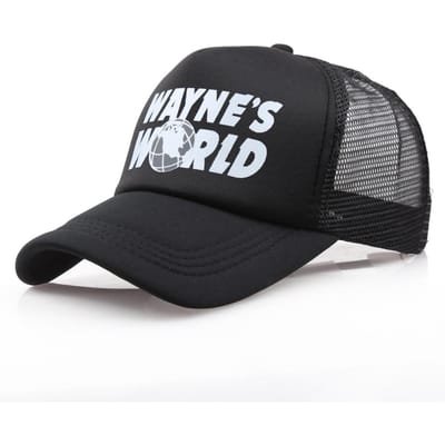 Chapeau Wayne'S World Marque Snapback Casquette de Baseball en Coton Hommes Femmes Hip Hop Papa Chapeau de Camionneur Dropshipping black