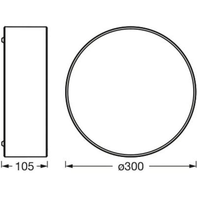 OSRAM ORBIS PARIS plafondlamp 300mm, beige, E27 fitting, kan worden uitgerust met slimme lamp, hoge kwaliteit, modern design, met stoffen kap, geschikt voor binnengebruik, rond, IP20