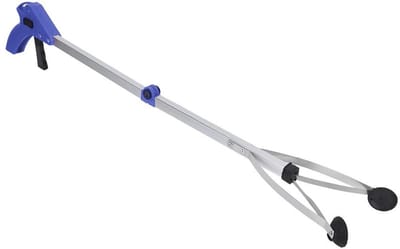 Handige Reiktool voor Afvalopruiming, Vuilnisgrijper voor Tuin en Buiten, Vouwbare Opruimstok voor Bladeren en Afvalverzameling (Blauw)
