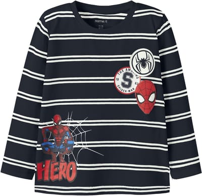 NAME IT - NMMFREMAN SPIDER LS NREG TOP MAR - Jongens - Lange mouwen shirts