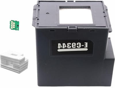 Ink Maintenance Box met Chip en Spons Pads Vervanging voor Epson XP-3100 Printers - Onderhoudsbox, Inktoplossing en Printkwaliteit Verbetering
