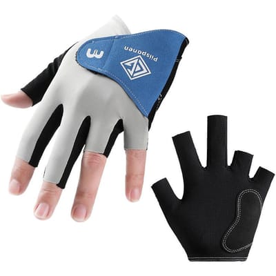 Gants de Billard Haut de Gamme Gants Trois Doigts avec Doigts Exposés Antidérapants Résistants à l'Usure Soie Glacée Respirants M
