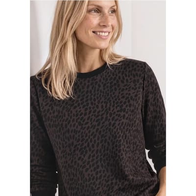 Sweatshirt met ronde hals en print