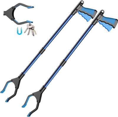 Thuys – 2 – Delige – Afvalgrijper – Set – Telescopische – Grijpstok – Met – Magnetische – Punt – 81CM – Roteerbare – Kop