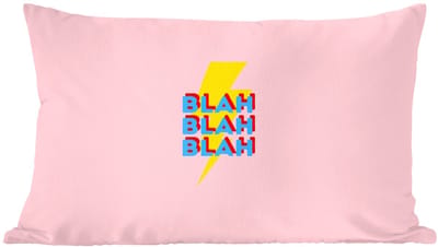 Sierkussens - Kussentjes Woonkamer - 60x40 cm - Blah - Bliksem - Roze