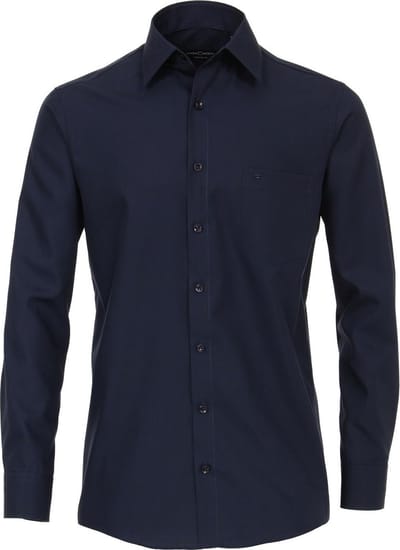 CASA MODA comfort fit overhemd - marine blauw - Strijkvrij - Boordmaat: 53 (EU maat: 6XL)