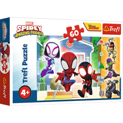Trefl Spidey en Zijn Geweldige Vrienden Marvel Legpuzzel - 60 stukjes - Vanaf 4 jaar