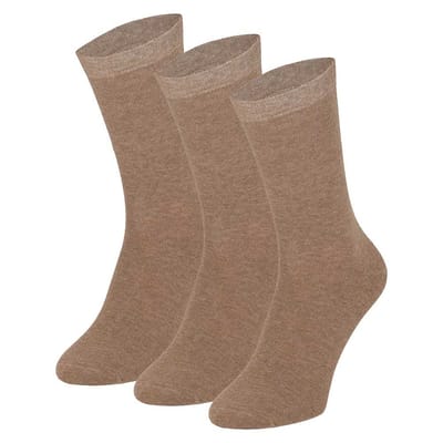 Apollo - Katoenen heren sokken - Donker beige - Maat 40/46 - Herensokken maat 43 46 - Sokken heren - Sokken heren 43 46 - Sokken