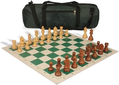 Houten Schaakspel - Schaakset Bordspel - Familie Spel - Opvouwbaar met Opbergvak - 52 x 52 cm - Niet gespecificeerd