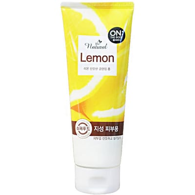 SUR LE CORPS La Mousse Nettoyante Fraîcheur Citron Naturelle 200g yellow