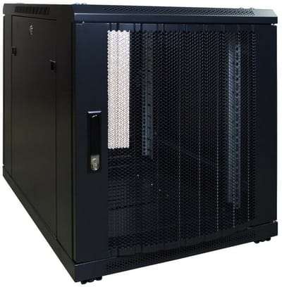 DSIT 12U mini serverkast met geperforeerde deur 600x600x720mm (BxDxH) - serverbehuizing - serverrack - 19 inch