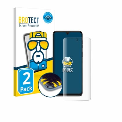 BROTECT - Screenprotector voor Motorola Moto G54 / G55 - Folie Beschermfolie transparant volledig dekking - 2 Stuks
