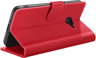 Zanae, Hoesje geschikt voor Galaxy XCover 4 / 4s - Wallet Case & Magneetsluiting, Rood