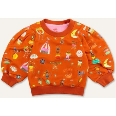 Oilily Honny Sweater- maat74/12m Fiery Rood