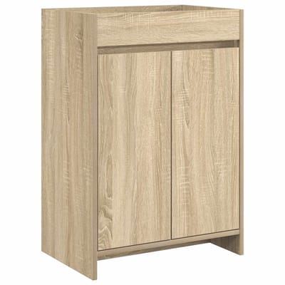 vidaXL - Badkamer - Onder - Het - Wastafel - Kast - Sonoma - Eiken - 56 - x - 37,5 - x - 81 - cm