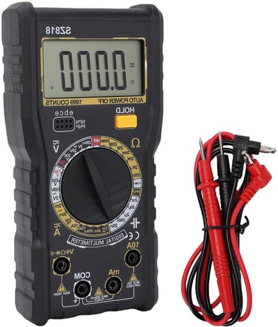 Digitale Multimeter - Spanningstester Teller - Elektrische Metingen - HD Display Data Hold - 14x10x4 cm