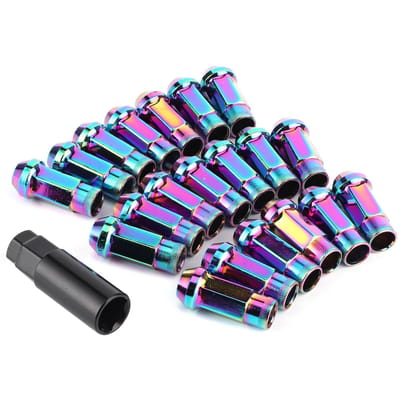 20 stuks 12x1.5mm Wielmoeren Open Einde Verlengd Professionele Auto Auto Modificatie Accessoire