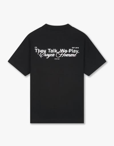 Croyez - Shirt Zwart Croyez Talk & Play T-shirt T-shirts Zwart Crb20026003
