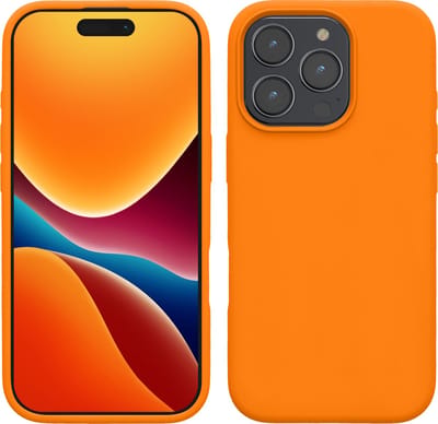 kwmobile telefoonhoesje geschikt voor Apple iPhone 16 Pro Max - Hoesje met siliconen coating - Smartphone case in fruitig oranje