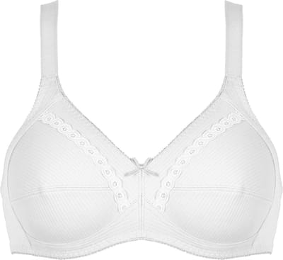 Naturana katoenen soft BH zonder beugels 80B wit