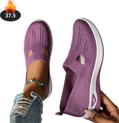 Livano Schoenen Dames - Sneakers - Comfortabel - Slippers - Casual - Volwassen - Paars - Maat 37.5