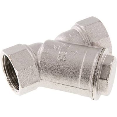 G 1'' Vernikkeld Messing Y-filter 0.5 mm Maaswijdte 20 Bar NBR - SLBN-100