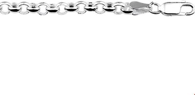 Zilveren Armband jasseron 4 1007689 17 cm