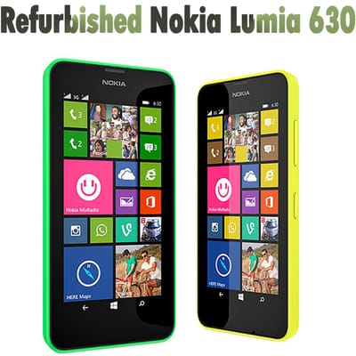 Gerenoveerde Nokia Originele Lumia 630 4,5  Windows mobiele telefoon Single SIM Simple Set geel