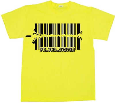 Hybris Fuck The System T-shirt SH-1-15235-H23-4