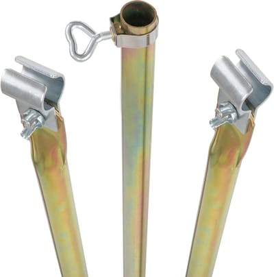 Stalen Tentstang - Versteviging Stang - Voortent Stabiliseren - Telescopisch Verstelbaar - 210-290 cm