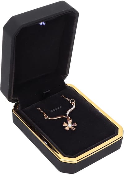 Dailygoods- Sieradenbox Luxe - Juwelen Organizer - Verlichte Doos - Hanger voor Kettingen/Ringen - Zacht Velours - Schokbestendig - Juwelendoos