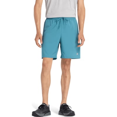 New Balance Sport Essential Short 7 Big Teal With Slate Grey Size: L | Shorts Outlet | Heren | Blauw