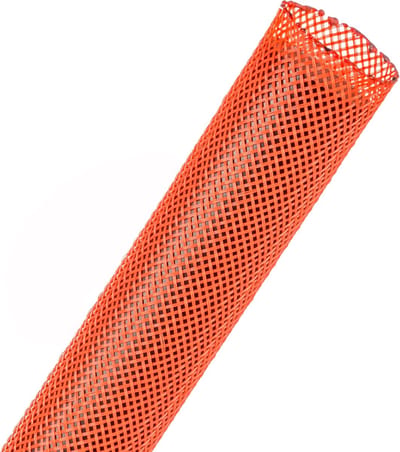 Techflex-PTN1.00NR/09-Kabelsok-Kabelsleeve-Kabelbeschermer-Kabel Management–Kabelkous-Kabelmantel - Maat: 15,9 mm – 41,3 mm-Kleur: Neon Rood-Lengte: 9 meter