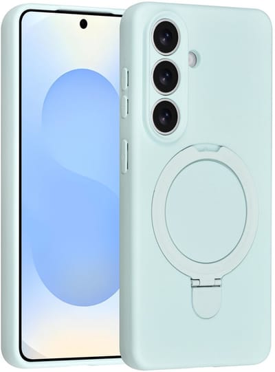 TUNIQ telefoonhoesje voor Samsung Galaxy S26 - Met ringstand en koord - Mintgroen