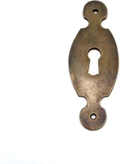 Sleutelplaat Messing antiek verticaal 32x82mm