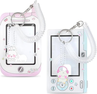 Set van 2 populaire schattige fotohouders van acryl - Kawaii kaarthouders voor idool album