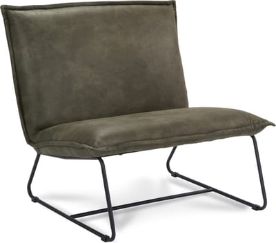 Icon Living - Fauteuil Coco - 1.5 zits - Stof Rawhide Groen - Gun Color Frame