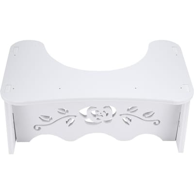 Tabouret de toilette squat blanc Tabouret de toilette squat de salle de bain 7 pouces White white