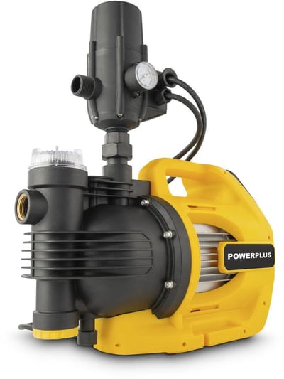 Powerplus Elektrische Waterpomp POWXG9560 - Tuinpomp van 1100 W, Temperatuur van 35°C en Debiet van 5500 l/u, Tuingereedschap